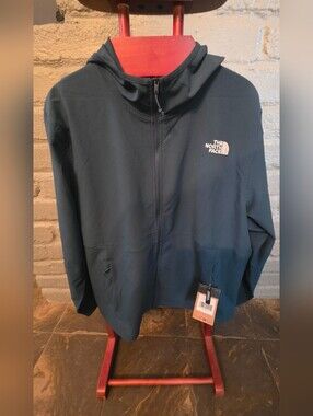 North Face MEN'S Willow Stretch ZIP UP Hoodie XXL DARK teal -Midnight PETROL NWT